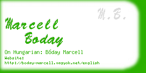 marcell boday business card